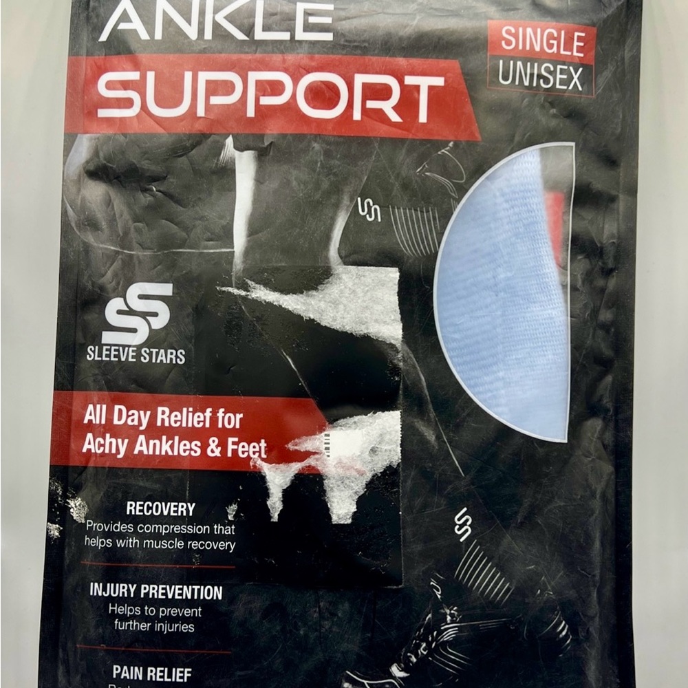 Ankle Support Sleeve - Light Blue - Unisex